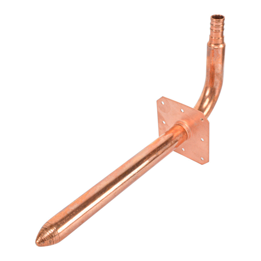 HYDRO MSATER 1/2" PEX COPPER STUB OUT ELBOW W/EAR - watertech plumbing supply