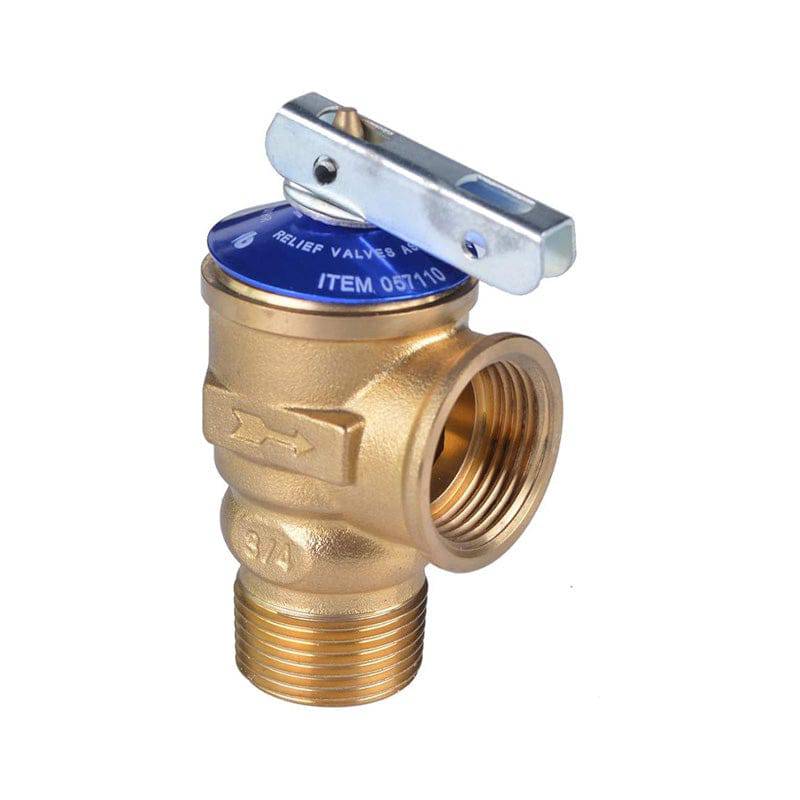 HYDRO MASTER Tankless Water Heater Service Valve Kit with Pressure Relief Valve Included 2 pcs SWT Connections, 1-Inch IPS Isolator Clean Brass - watertech plumbing supply