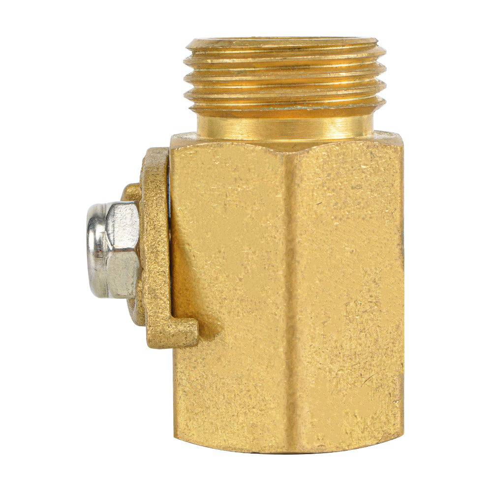 HYDRO MASTER Heavy Duty 3/4" Brass Shut Off Valve with Large Handle, Full Flow Garden Hose Connector - watertech plumbing supply