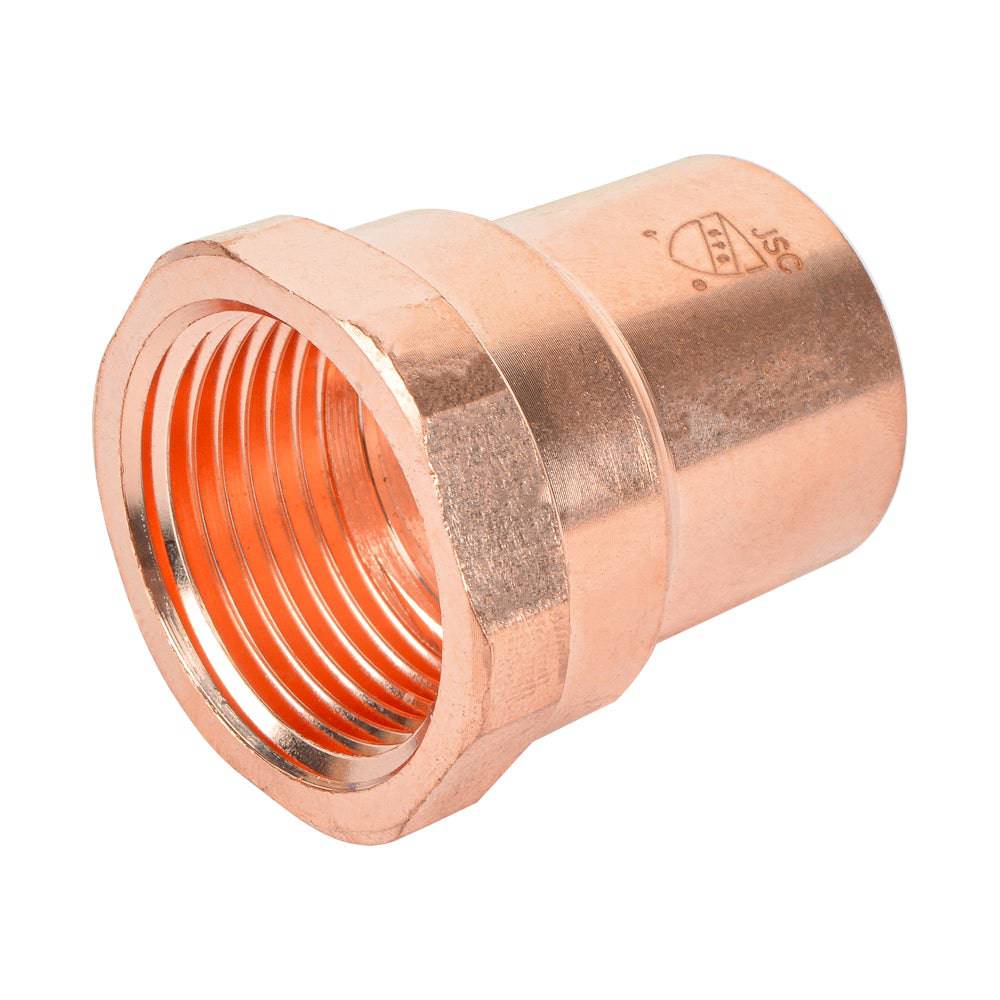 HYDRO MSATER NPT Thread Copper Pipe Connection Straight WROT C x Female Adapter Copper Fittings - watertech plumbing supply
