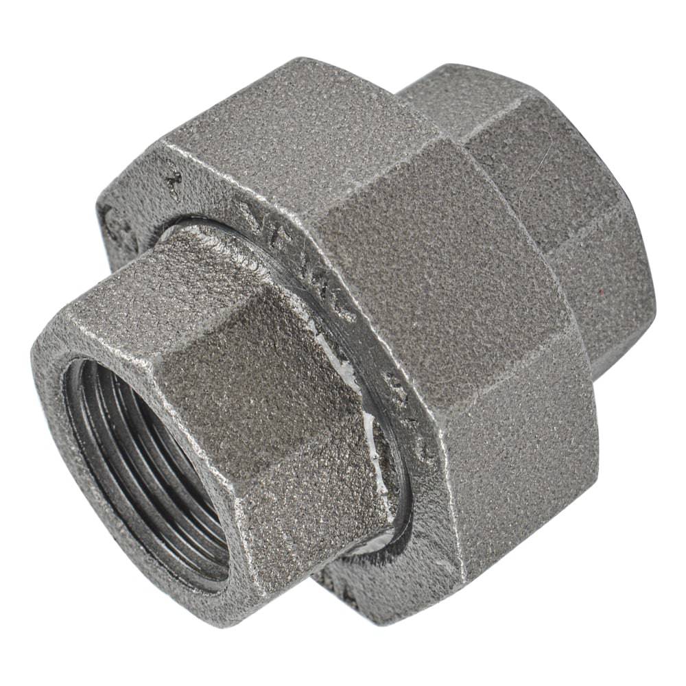 HYDRO MSATER NPT Thread Black Fittings Union Iron Pipe Malleable Fittings - watertech plumbing supply