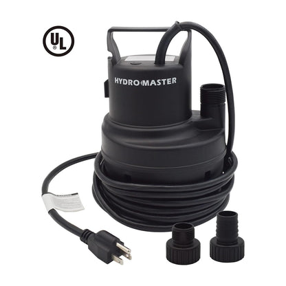 HYDRO MASTER Tankless Water Heater Flush kit,Includes 1/6HP Pump, 3.2 Gallon Pail With Screw Top Lid, Two 3/4-inch GHT x 6 FT Color Coded Rubber Hoses. - watertech plumbing supply