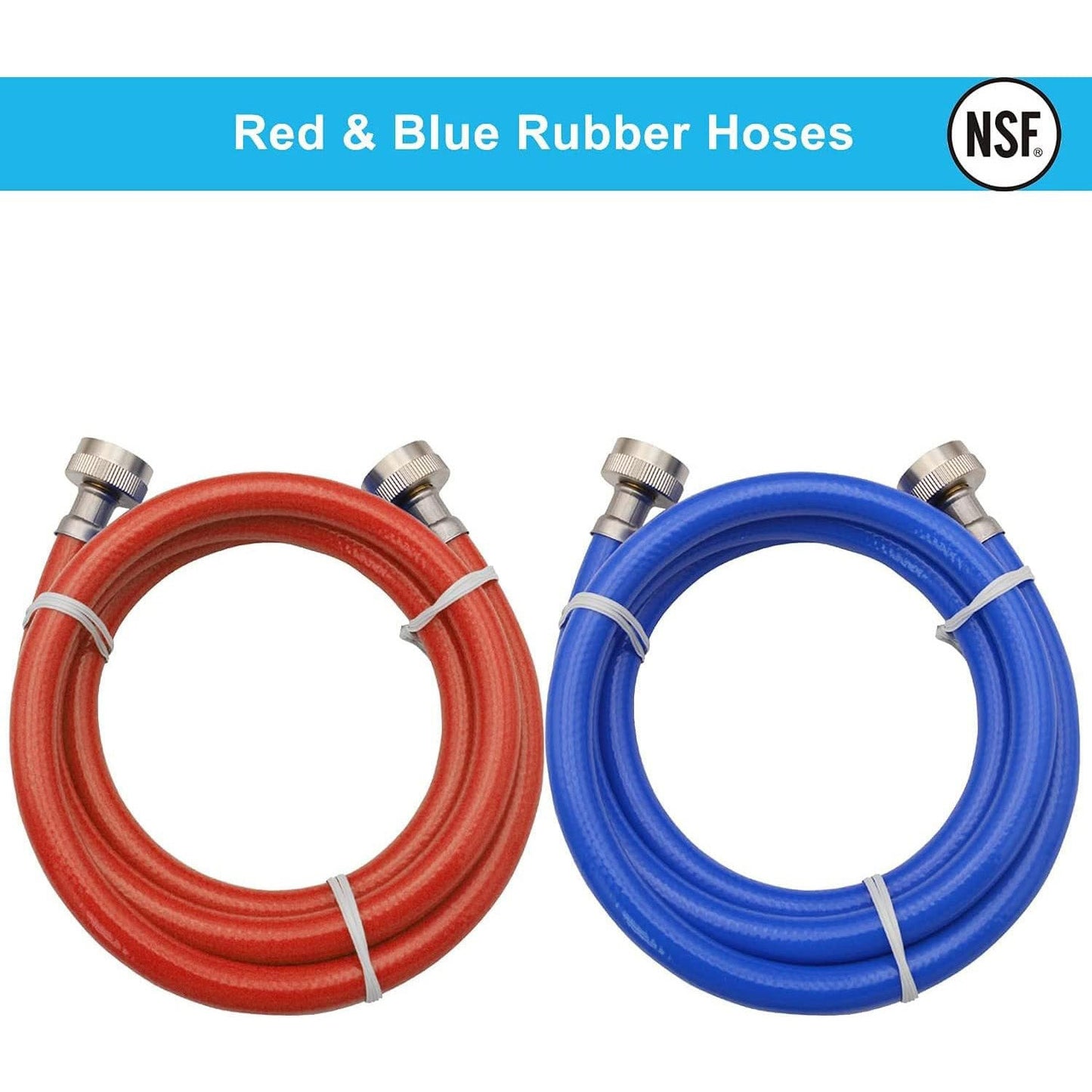 HYDRO MASTER Tankless Water Heater Flush kit,Includes Submersible Pump, 3.2 Gallon Pail With Screw Top Lid, Two 3/4-inch GHT x 6 FT Color Coded Rubber Hoses - watertech plumbing supply