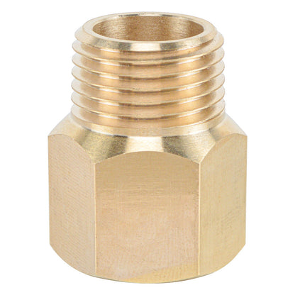 1/2" NPT Thread Long Type Forged Brass Connection Adapter Pipe Fittings - watertech plumbing supply