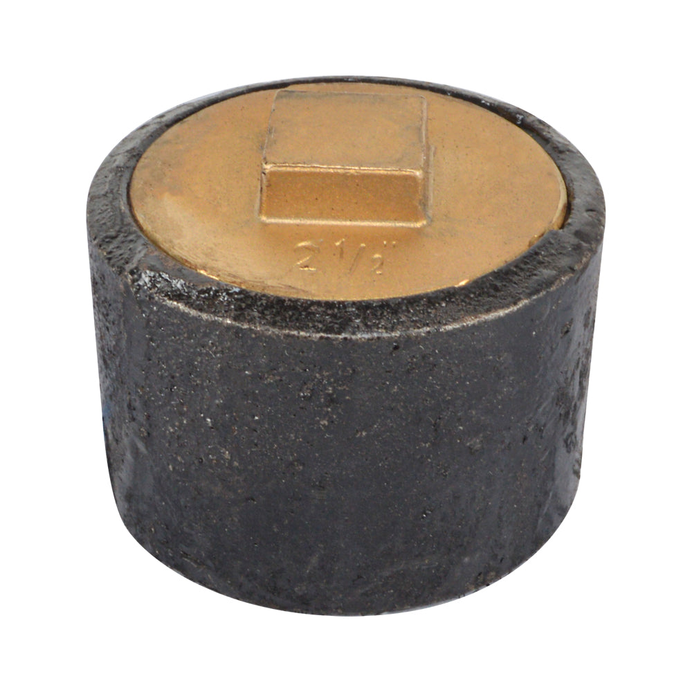 Plain End Cast Iron Cleanout   with Southern Code Brass Plug