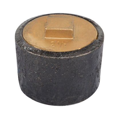 Plain End Cast Iron Cleanout   with Southern Code Brass Plug
