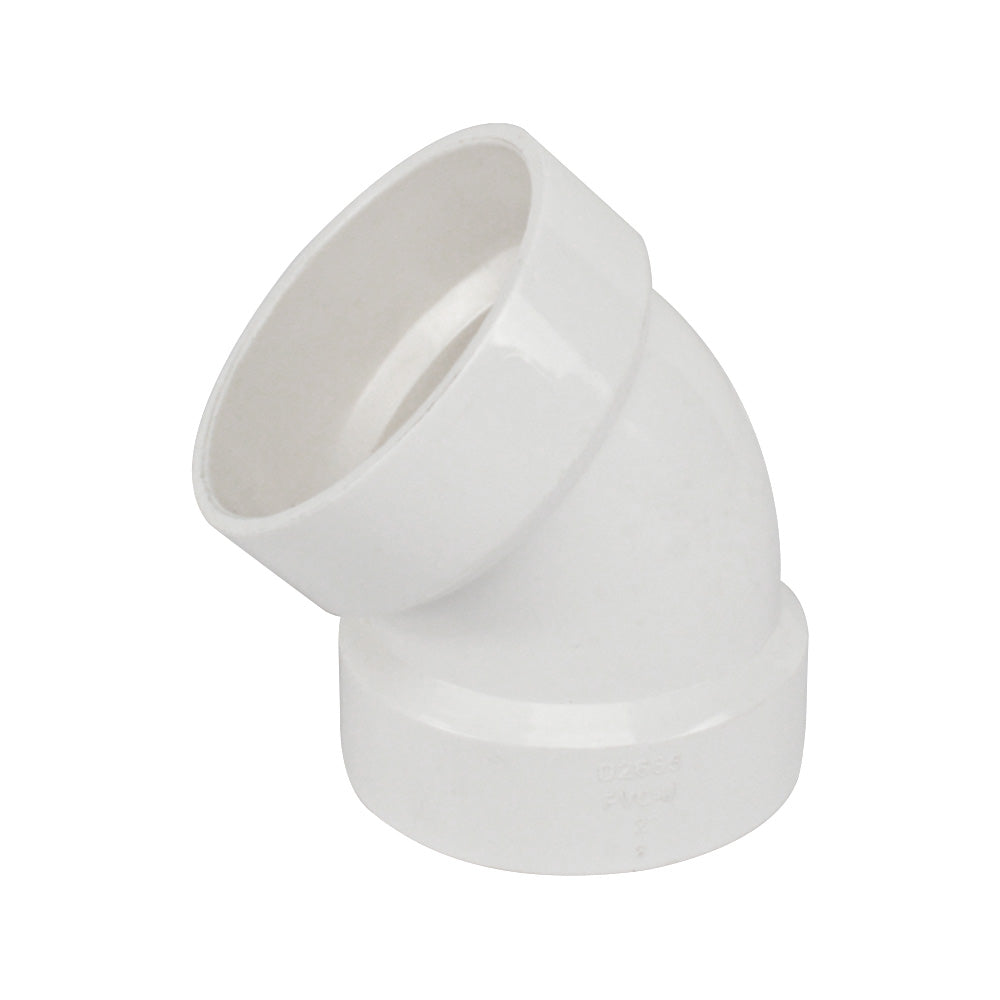 PVC DWV Fitting 1/8 Bend ( Hub x Hub ) - watertech plumbing supply