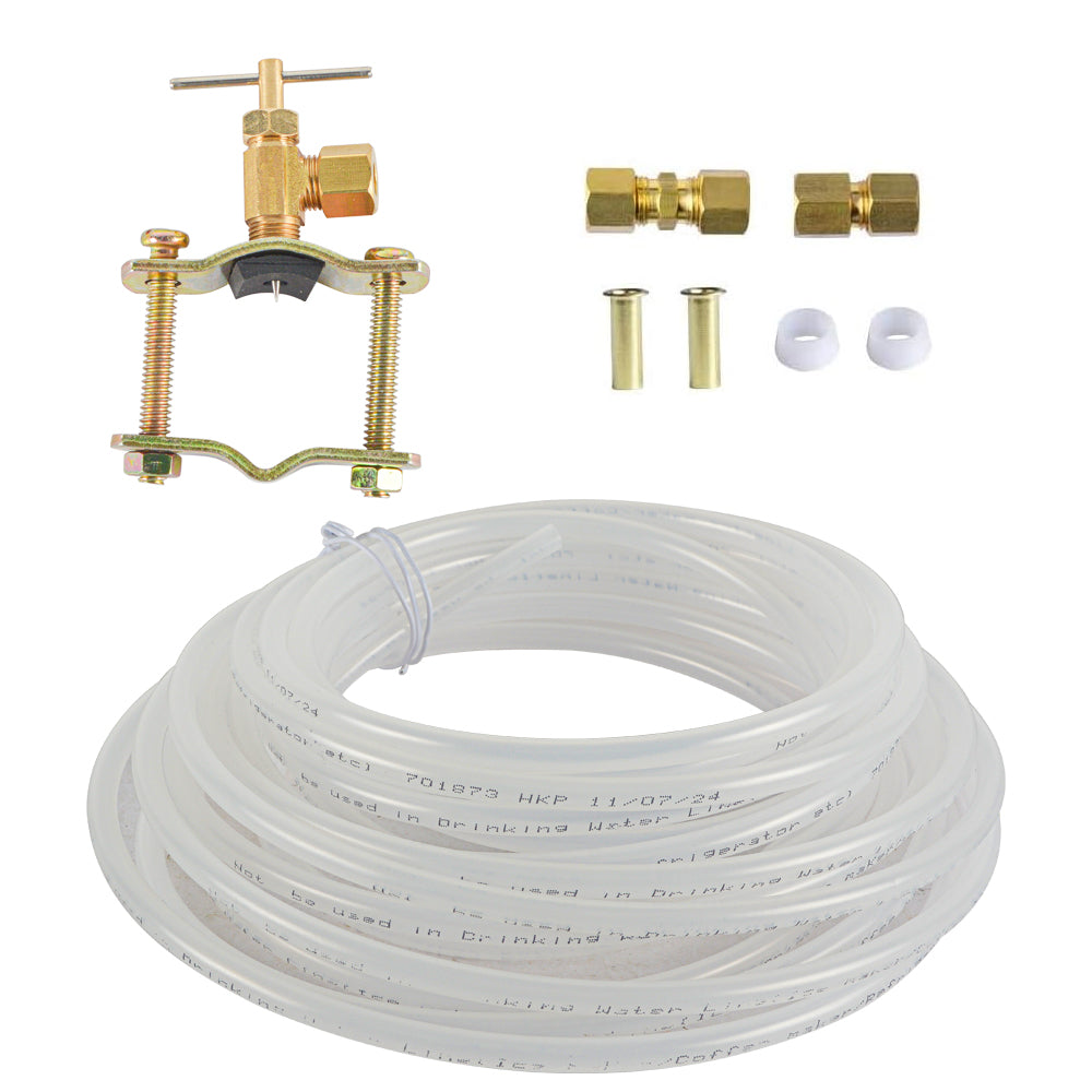 Plastic Tubing Ice Maker and Humidifier Installation Kit 1/4 Inch x 15 ft LF