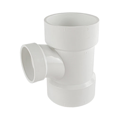PVC DWV Fitting Reducing Sanitary Tee （ All Hub ） - watertech plumbing supply