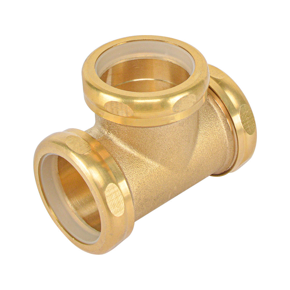 1-1/2" Brass Nut Washer Brass Nut Slip Tee - watertech plumbing supply
