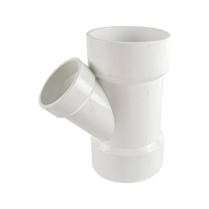 PVC DWV Reducing WYE Fitting ( All Hub ) - watertech plumbing supply