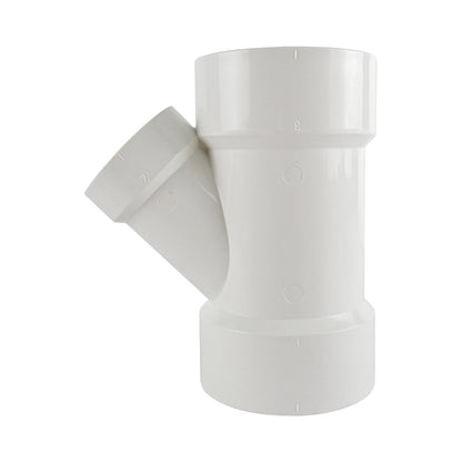 PVC DWV Reducing WYE Fitting ( All Hub ) - watertech plumbing supply
