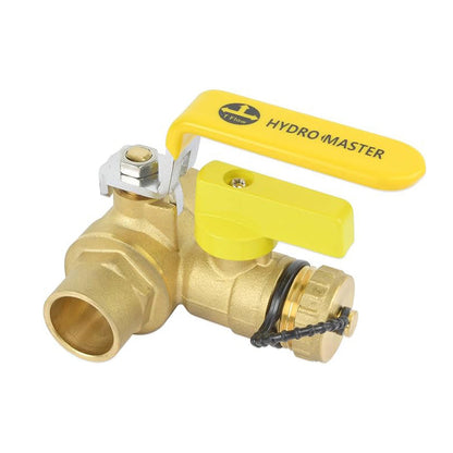3/4" Sweat Full Port Ball Valve w/Drain & Reversible Handle
