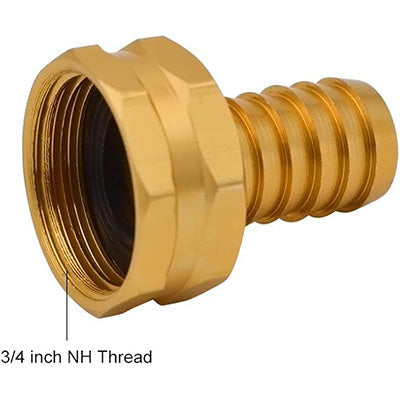 HYDRO MASTER Garden Hose Repair Connector with Clamps,3/4" GHT x 5/8" Barbed with Stainless Steel Clamp,3 Set - watertech plumbing supply