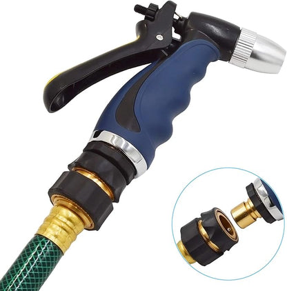 HYDRO MASTER 3/4" Garden Hose Quick Connector with Auto Shut-Off,Fits All Garden Hose. (Aluminum) - watertech plumbing supply