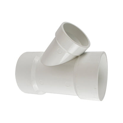 PVC DWV Reducing WYE Fitting ( All Hub ) - watertech plumbing supply