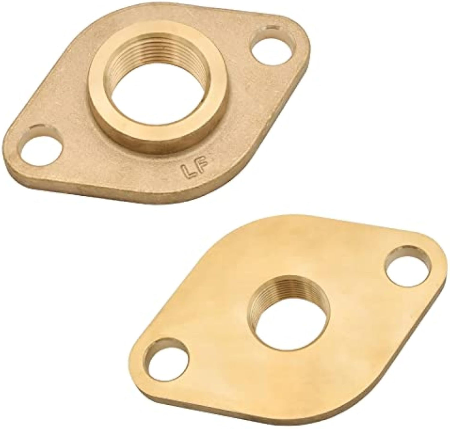 Solid Brass Flange Kit with Gaskets, NPT thread, For Radiant Heating Systems