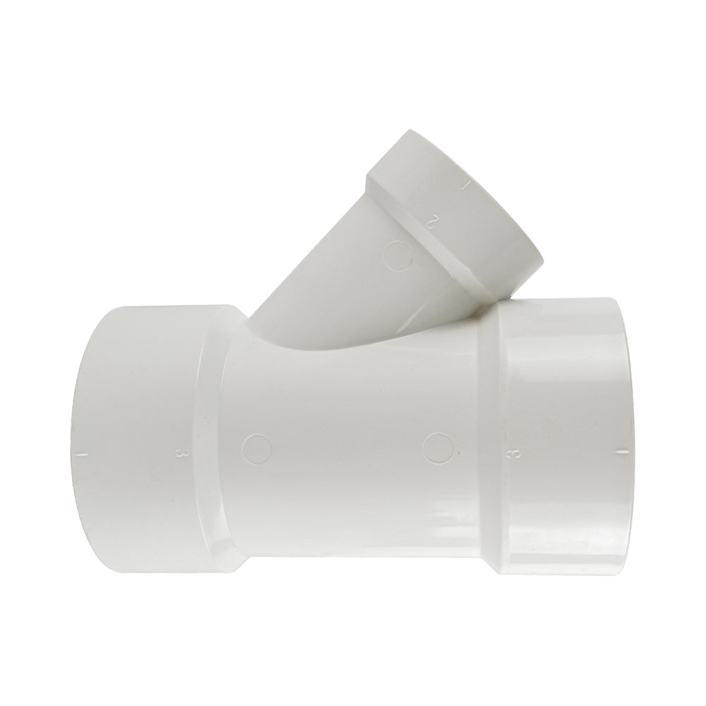 PVC DWV Reducing WYE Fitting ( All Hub ) - watertech plumbing supply