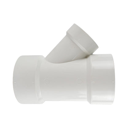 PVC DWV Reducing WYE Fitting ( All Hub ) - watertech plumbing supply