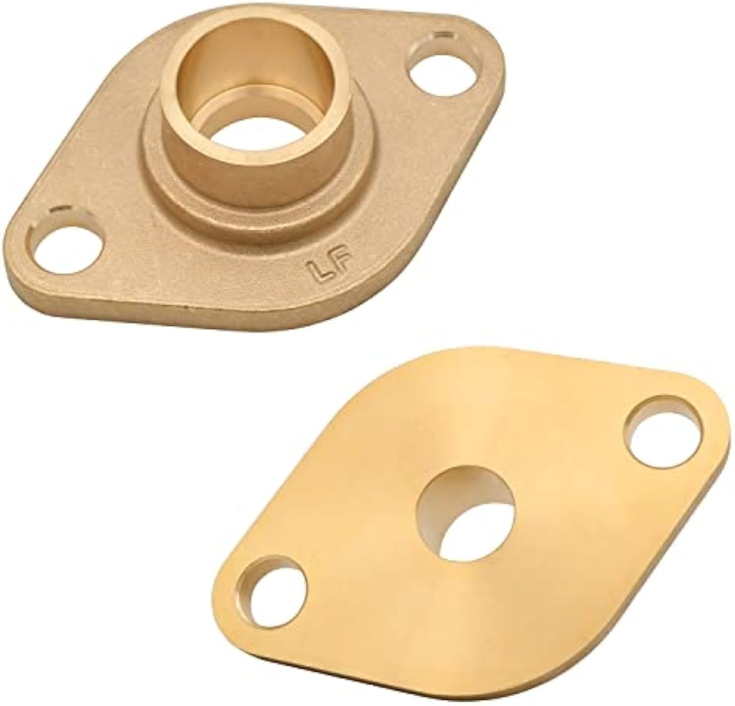 Solid Brass Flange Kit with Gaskets, Sweat, For Radiant Heating Systems