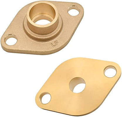 Solid Brass Flange Kit with Gaskets, Sweat, For Radiant Heating Systems