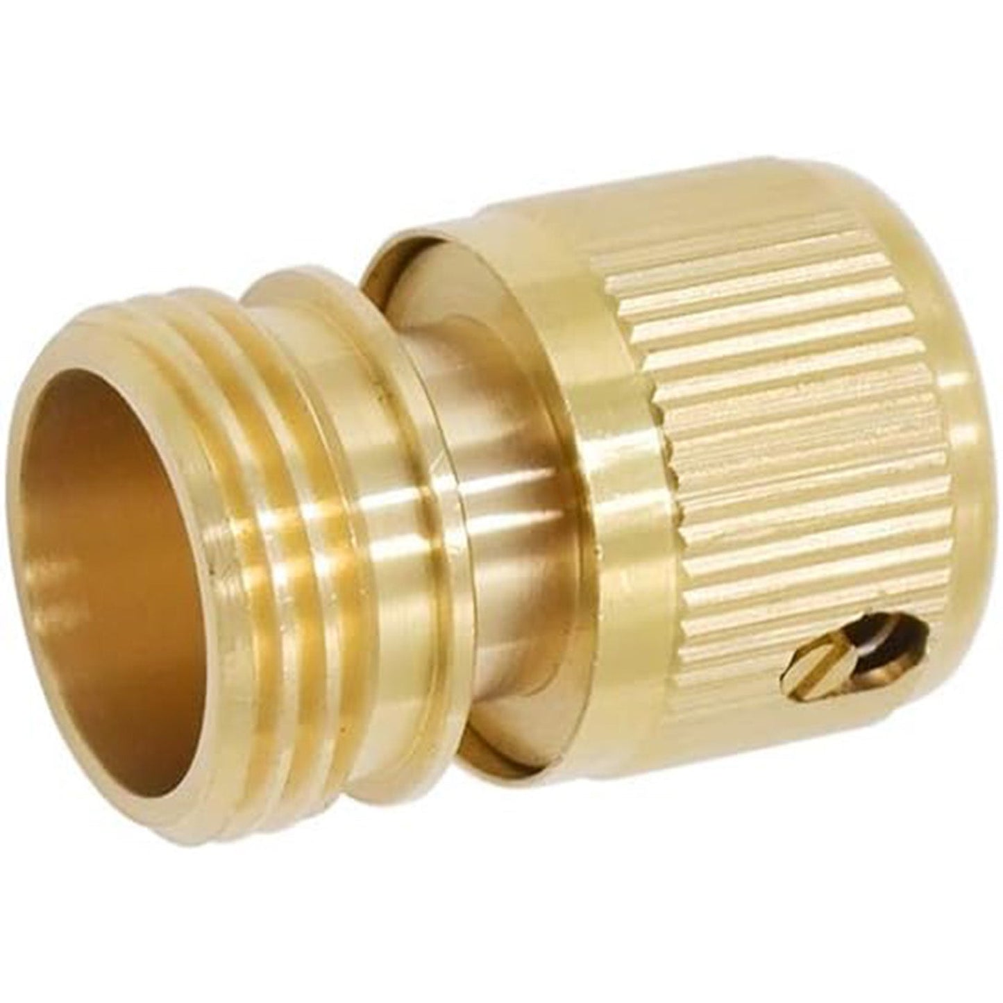 HYDRO MASTER Brass Garden Hose Quick Connector, Solid Brass,3/4 Inch Garden Hose Thread. (Male Thread) - watertech plumbing supply