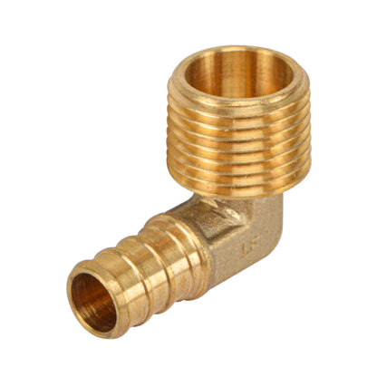 Lead Free Brass Male Elbow PEX Fitting