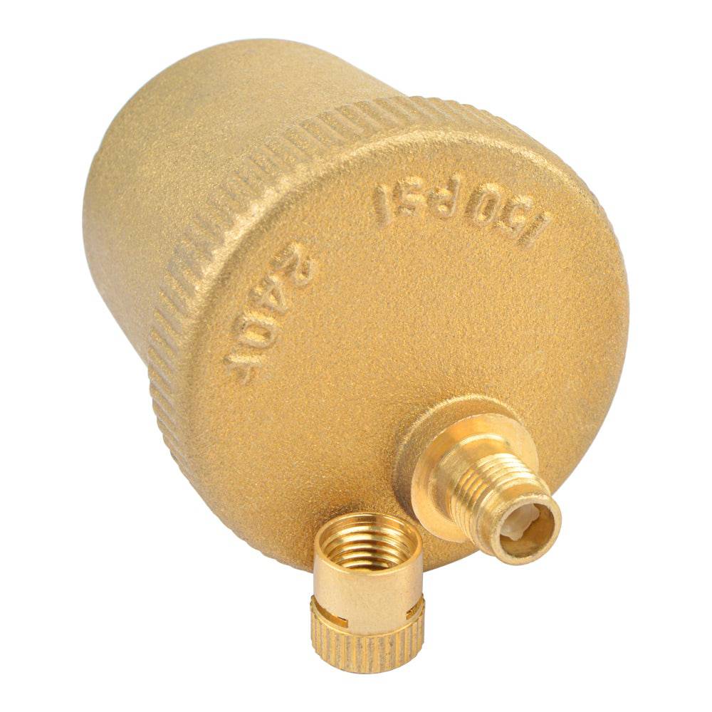 Hydro Master 1/8 Inch Automatic Air Vent Valve,Solid Brass - watertech plumbing supply