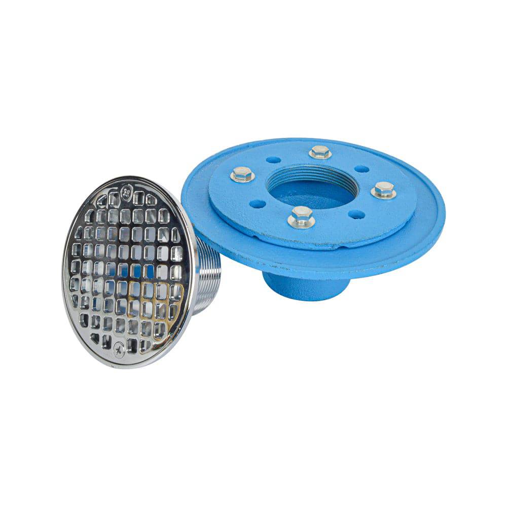 HYDRO MASTER Cast Iron Shower Bolt Down Adjustable Shower Drain - watertech plumbing supply