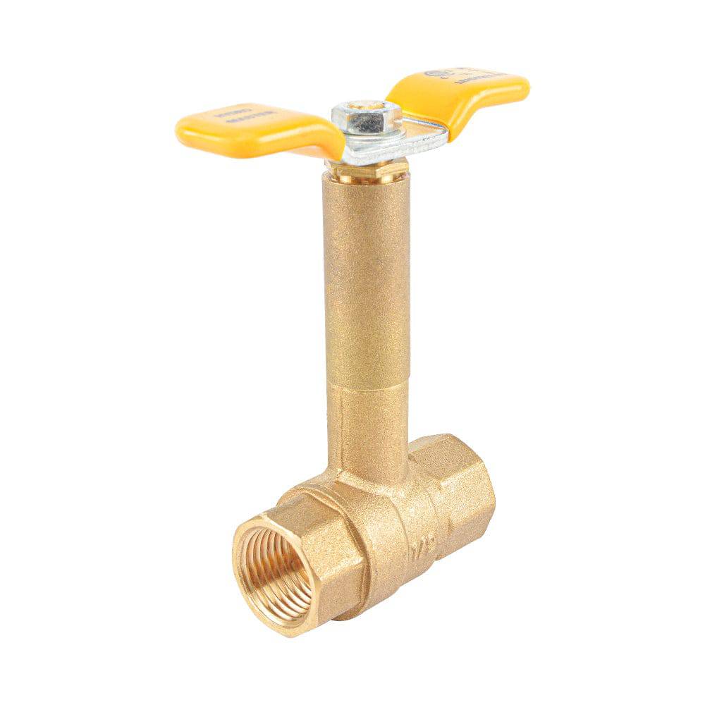 HYDRO MASTER Brass Long Bonnet Ball Valve, Lead Free Brass, T-Handle With IPS Connection - watertech plumbing supply