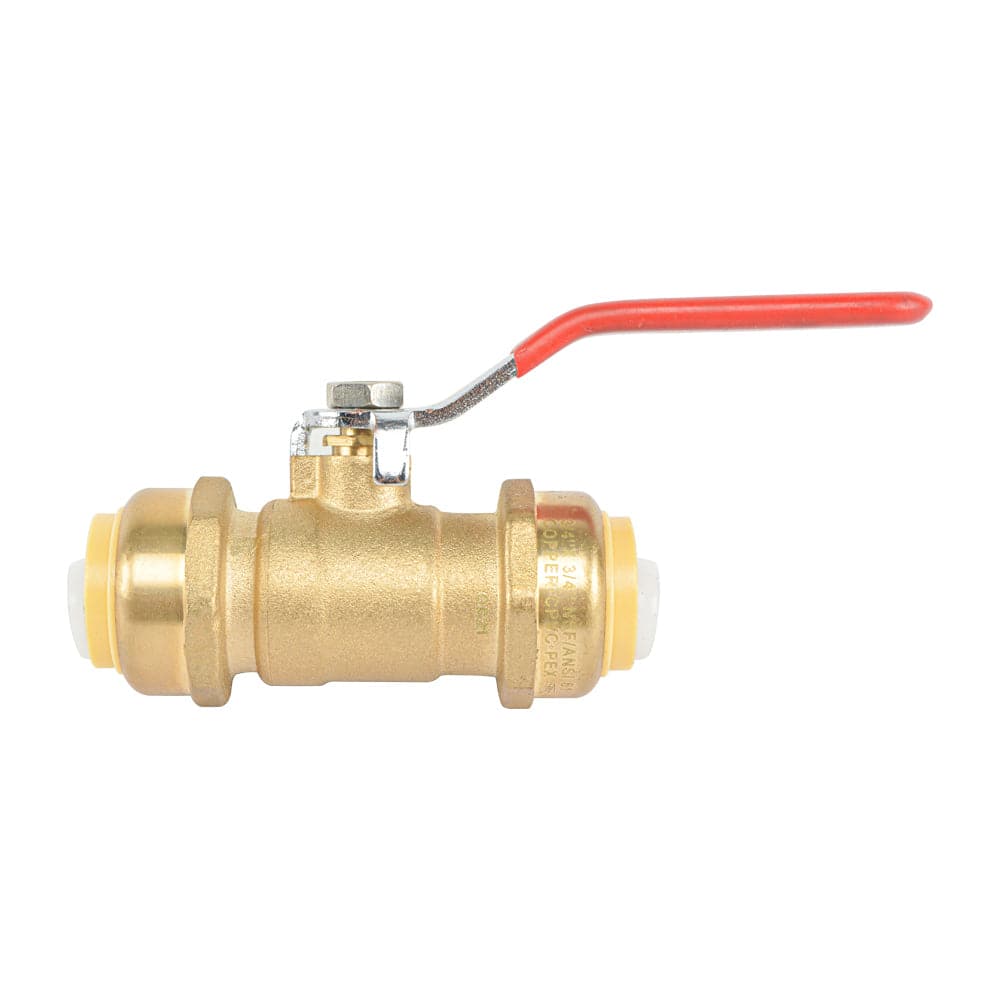HYDRO MASTER Lead Free Push-to-Connect Push Fit Ball Valve, Lead Free Brass - watertech plumbing supply