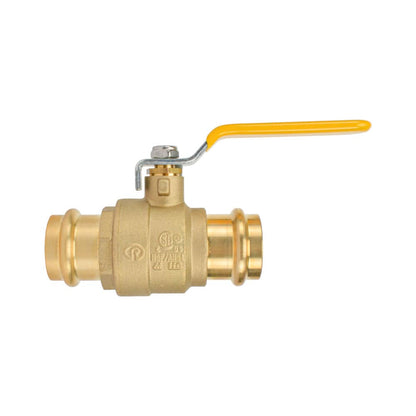 HYDRO MASTER Press Brass Ball Valve, Press x Press, Lead Free Brass - watertech plumbing supply