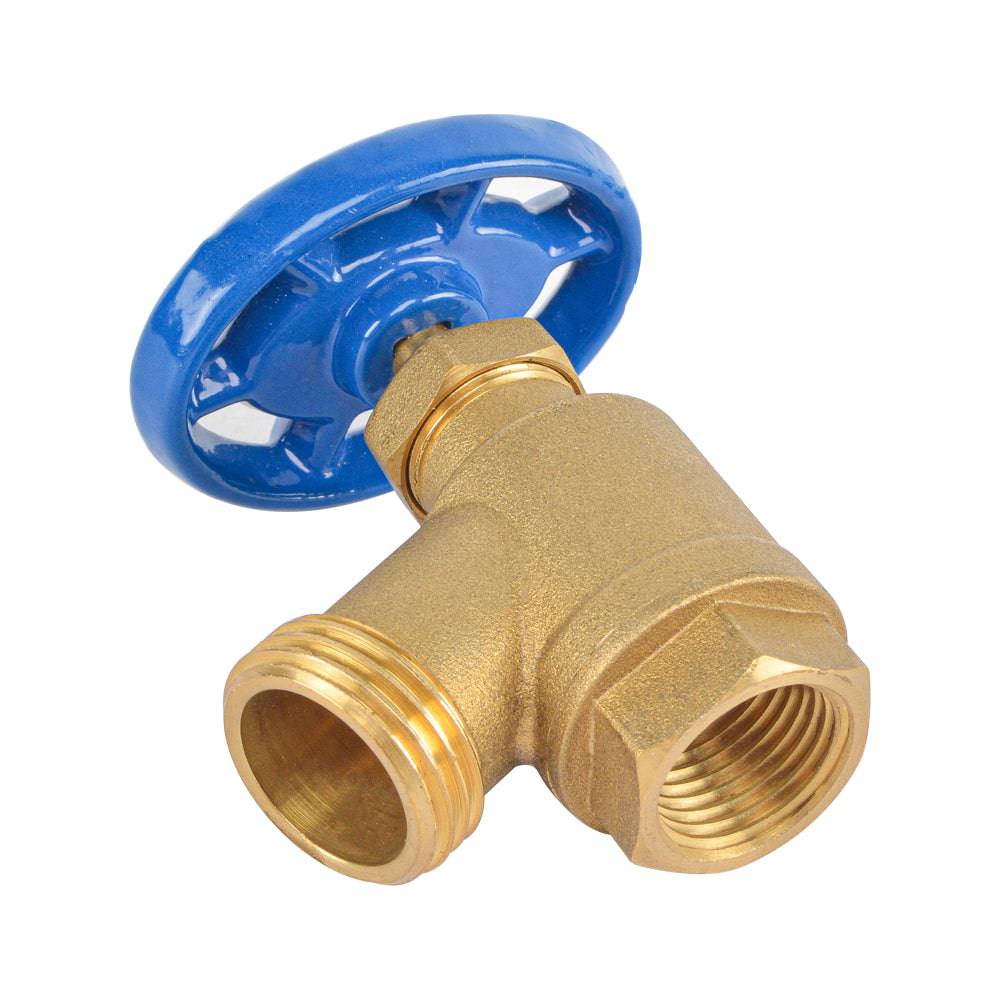HYDRO MASTER Brass Garden Valve Bent Nose,1/2" FNPT x 3/4" MNH,Fit Most Garden Hoses - watertech plumbing supply