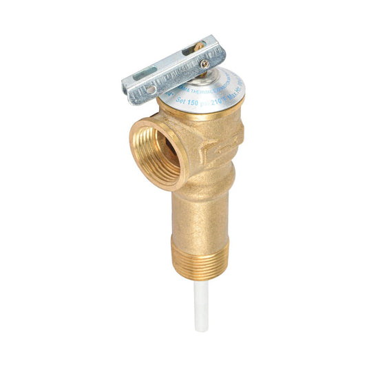 HYDRO MASTER Automatic Long Shank Temperature and Pressure Relief Valve with Extension Probe and Lever (Long Shank) - watertech plumbing supply