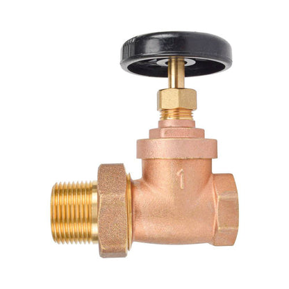 HYDRO MASTER FIP X Male Union Straight Radiator Gate Valve - watertech plumbing supply
