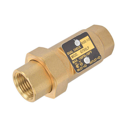 HYDRO MASTER Brass Dual Check Valve - watertech plumbing supply
