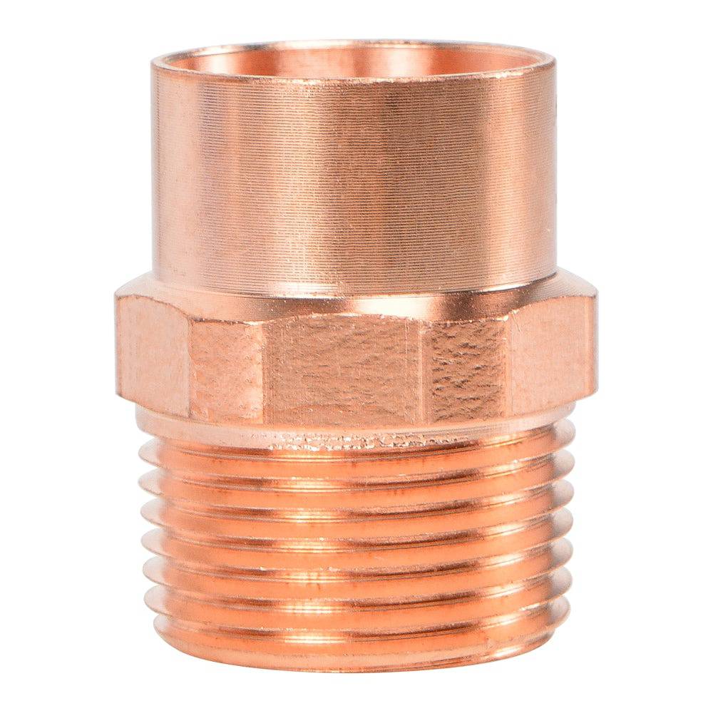 HYDRO MSATER NPT Thread X Sweat Copper Pipe Connection Straight Copper Pipe Fittings - watertech plumbing supply