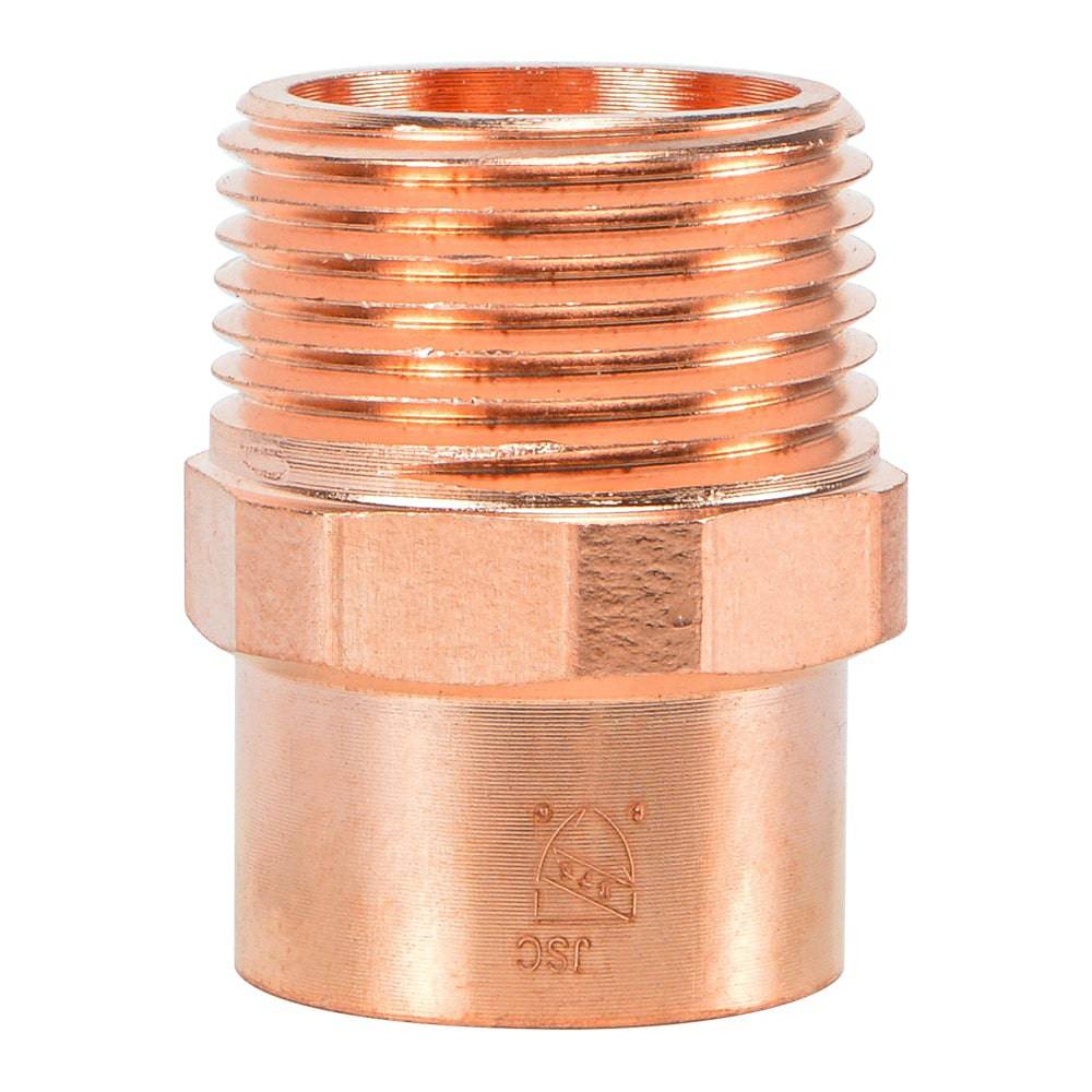 HYDRO MSATER NPT Thread X Sweat Copper Pipe Connection Straight Copper Pipe Fittings - watertech plumbing supply