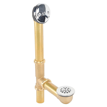 Brass Trip Lever Bath Waste and Overflow with Grid Drain - watertech plumbing supply