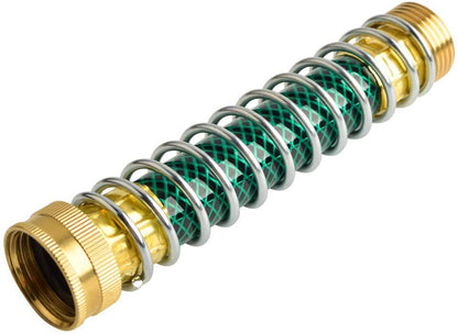 HYDRO MASTER Garden Hose Coiled Spring Protector,Solid Brass Connector,Garden Faucet Extension - watertech plumbing supply
