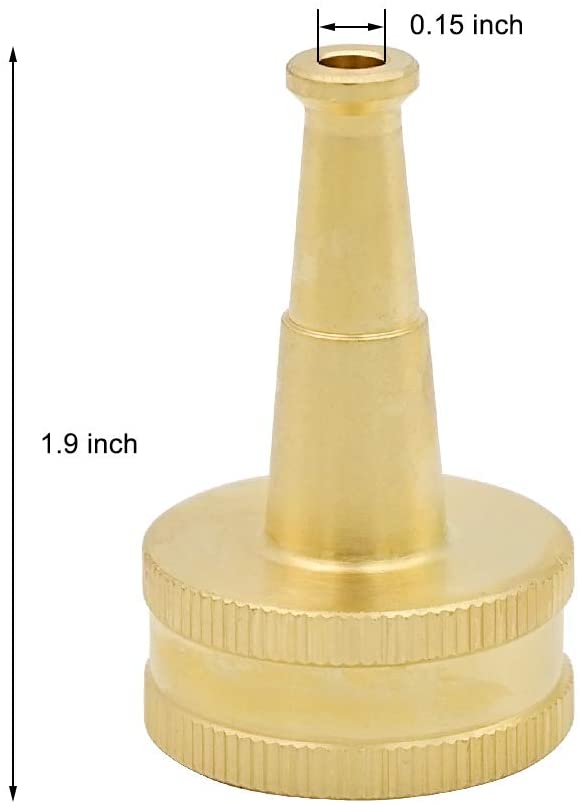 HYDRO MASTER 0712801 Brass Garden Sweeper Nozzle, Solid Brass,Great for Cleaning Car, Siding, Driveway,2 Pack - watertech plumbing supply