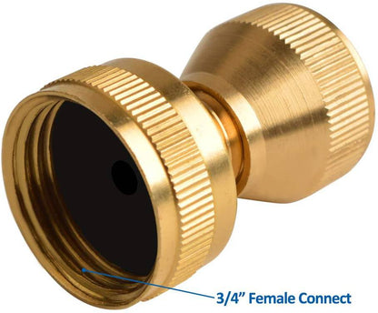 HYDRO MASTER Big Shot Brass Super Nozzle, Solid Brass, Adjustable Twist Pressure Sprayer - watertech plumbing supply