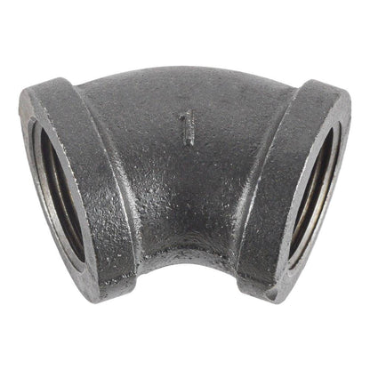 HYDRO MSATER NPT Thread Black Fittings 45° Elbow Iron Pipe Malleable Fittings - watertech plumbing supply