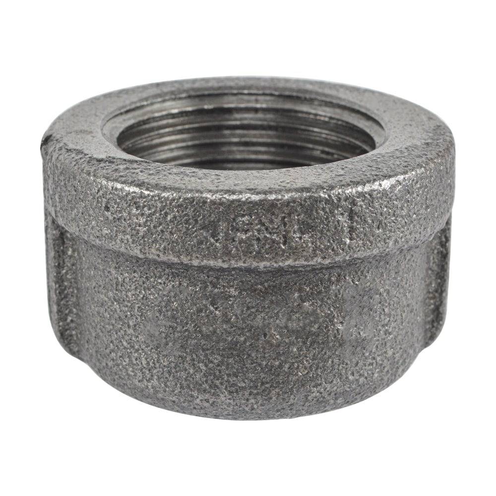 HYDRO MSATER NPT Thread Black Fittings Cap Iron Pipe Malleable Fittings - watertech plumbing supply