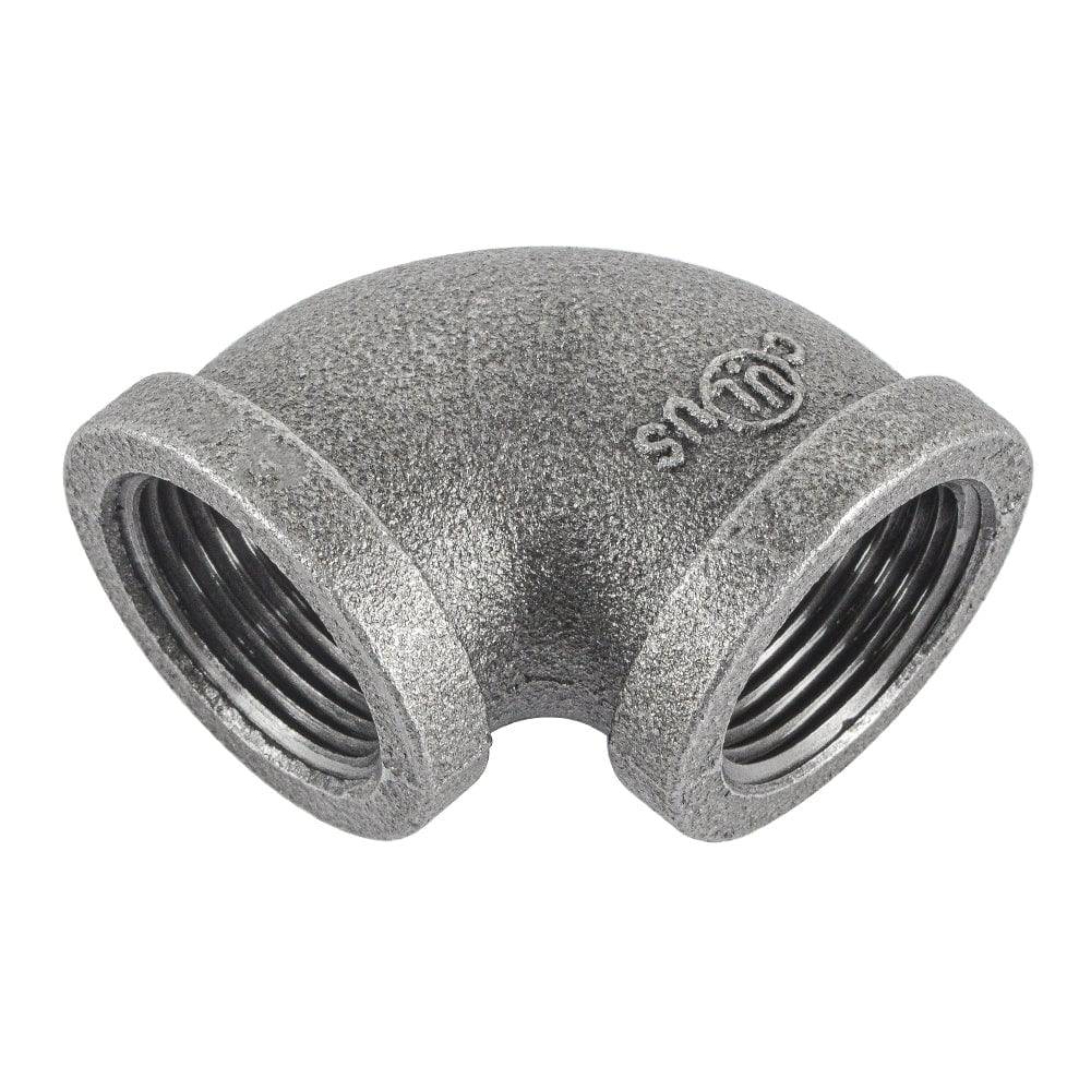 HYDRO MSATER NPT Thread Black Fittings 90° Elbow Iron Pipe Malleable Fittings - watertech plumbing supply