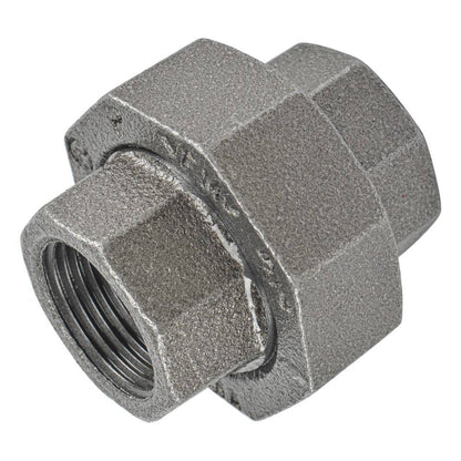 HYDRO MSATER NPT Thread Black Fittings Union Iron Pipe Malleable Fittings - watertech plumbing supply