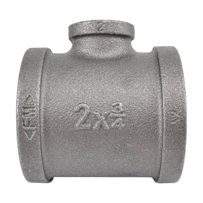 HYDRO MSATER NPT Thread Black Fittings Reducing Tee Iron Pipe Malleable Fittings - watertech plumbing supply