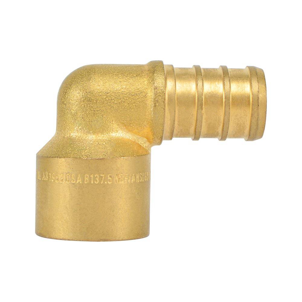 HYDRO MSATER Lead Free Brass Elbow PEX Fitting, PEX X Sweat Connection - watertech plumbing supply