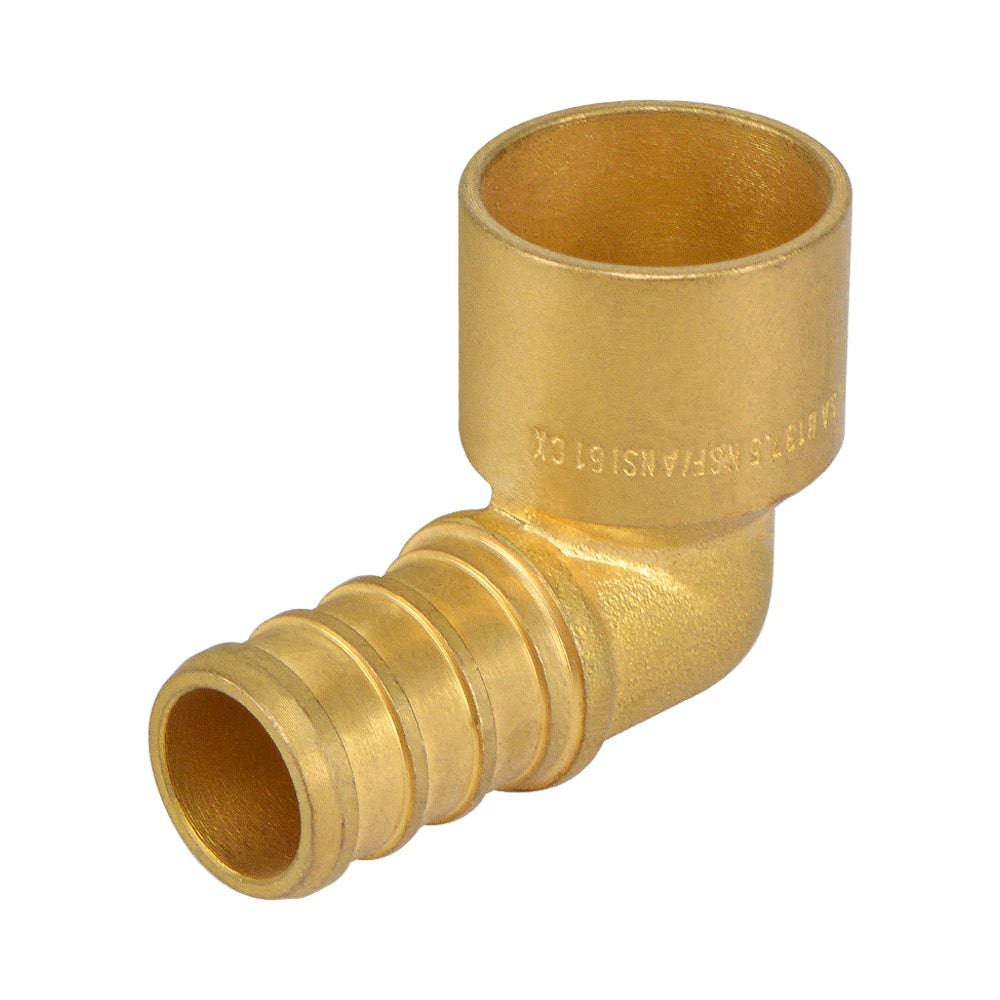 HYDRO MSATER Lead Free Brass Elbow PEX Fitting, PEX X Sweat Connection - watertech plumbing supply