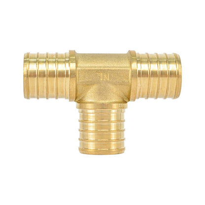 HYDRO MSATER Lead Free Brass PEX Reducing Tee Crimp Fitting Pex Fitting - watertech plumbing supply